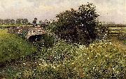 Emile Claus A Meeting on the Bridge Sweden oil painting artist